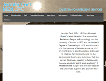 Tablet Screenshot of jennifercecil.org